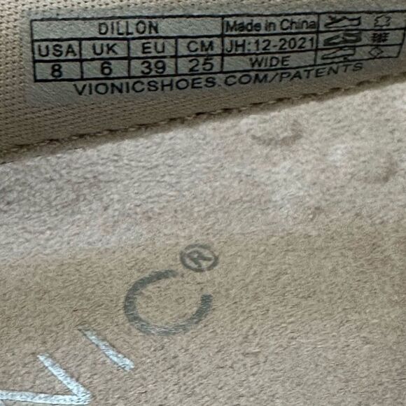 Vionic Dillon Sandal Flip Flops Thong Sandals Pewter Women’s Size 8 Wide - Picture 8 of 8